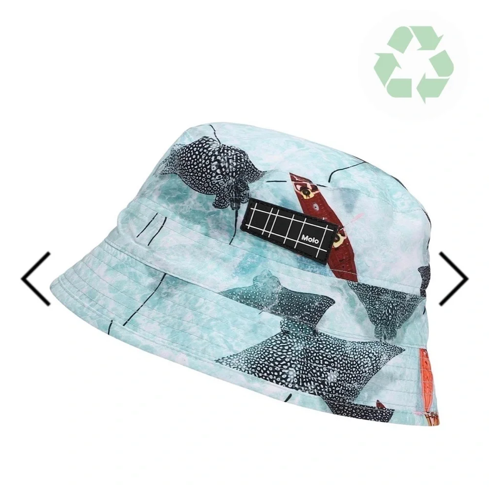 Molo Kids Niks Hawaiian Bucket Hat - Blue